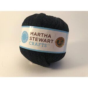 Martha Stewart Crafts Glitter Ribbon Made in Italy 69 yards Bulky Color Onyx.